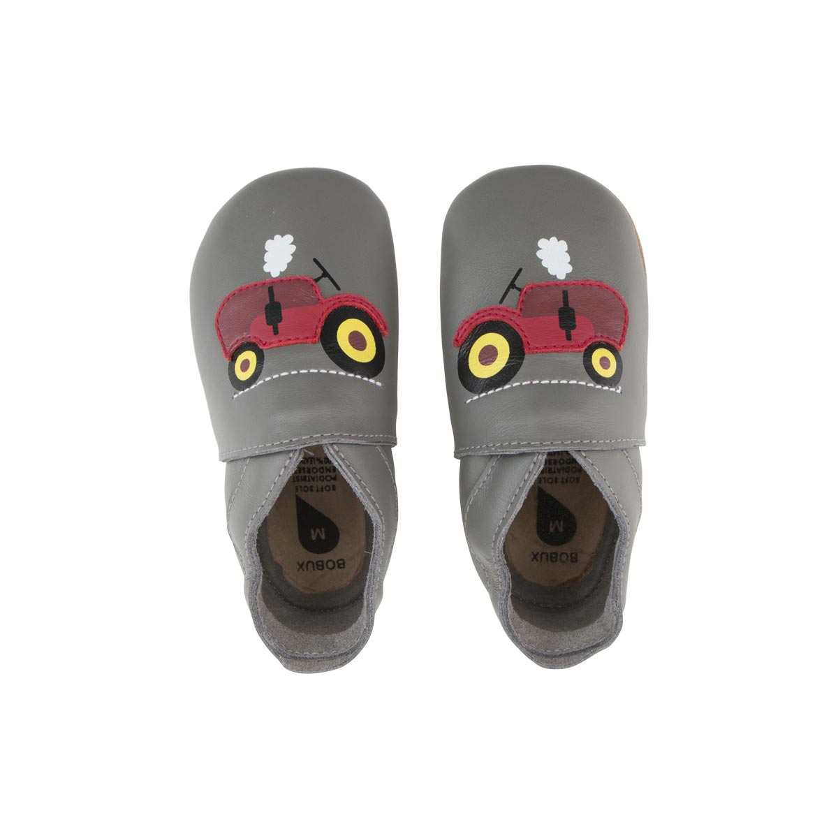 Soft Sole Tractor Grey